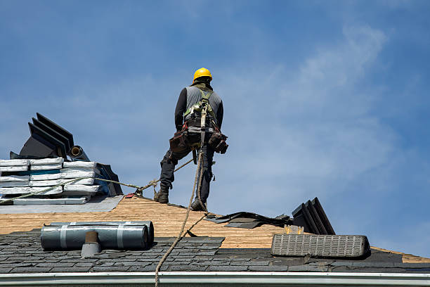 Professional Gutter Installation technician working in Antes Fort, PA